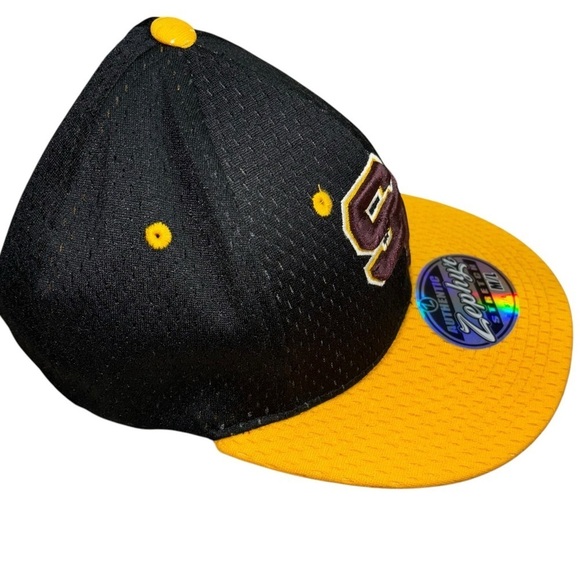 NWT Zephyr ST Pirates Baseball Flat Bill Cap Yellow Black Hat Size  M/L Baseball - Picture 6 of 10